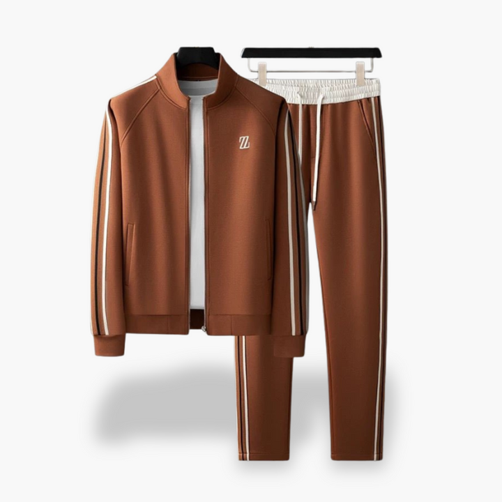 Tuta Sportiva Uomo con Strisce e Zip | Altivaro
