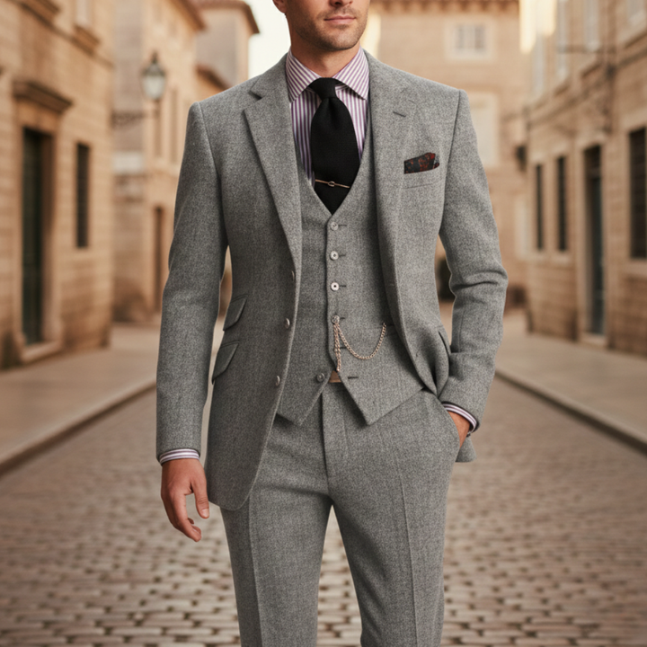 Abito Uomo Tre Pezzi in Tweed | Altivaro