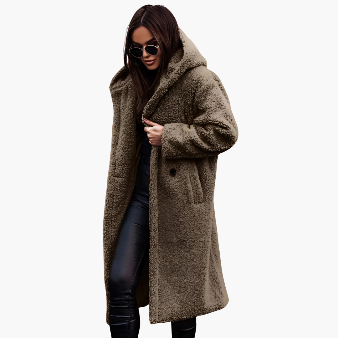 Cappotto Teddy Bear Oversize da Donna | Altivaro