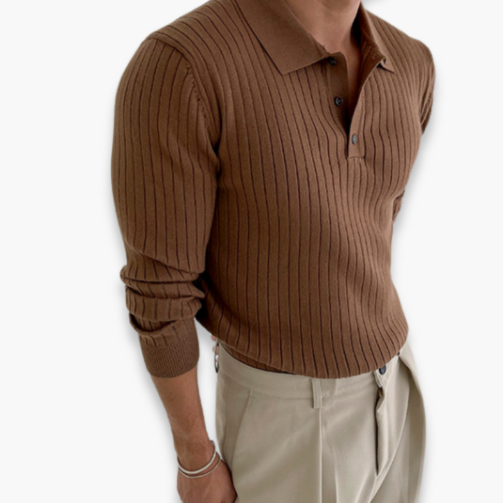 Altivaro | Maglione Polo Slim Fit Uomo | Elegante e Casual