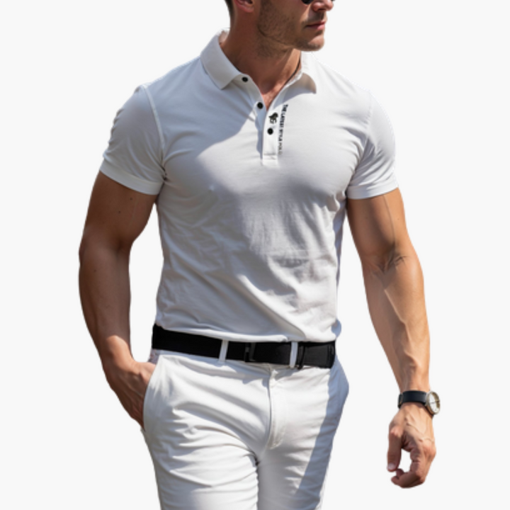 Polo Uomo Traspirante Slim Fit in Tessuto Tecnico | Altivaro
