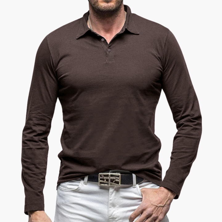Polo Maniche Lunghe Slim Fit Uomo Altivaro | Altivaro-Altivaro