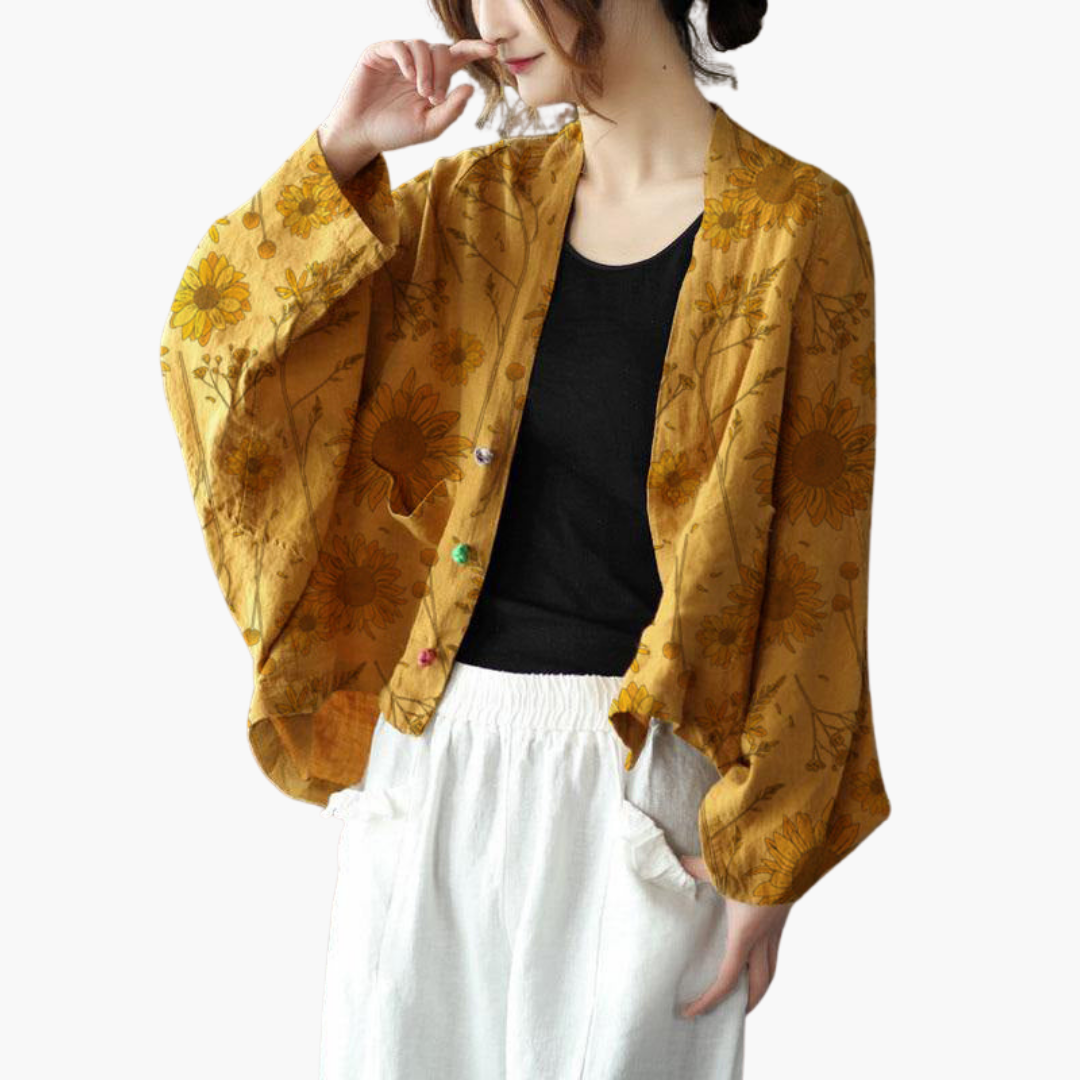 Giacca in Lino da Donna Leggera Stile Kimono | Altivaro-Altivaro