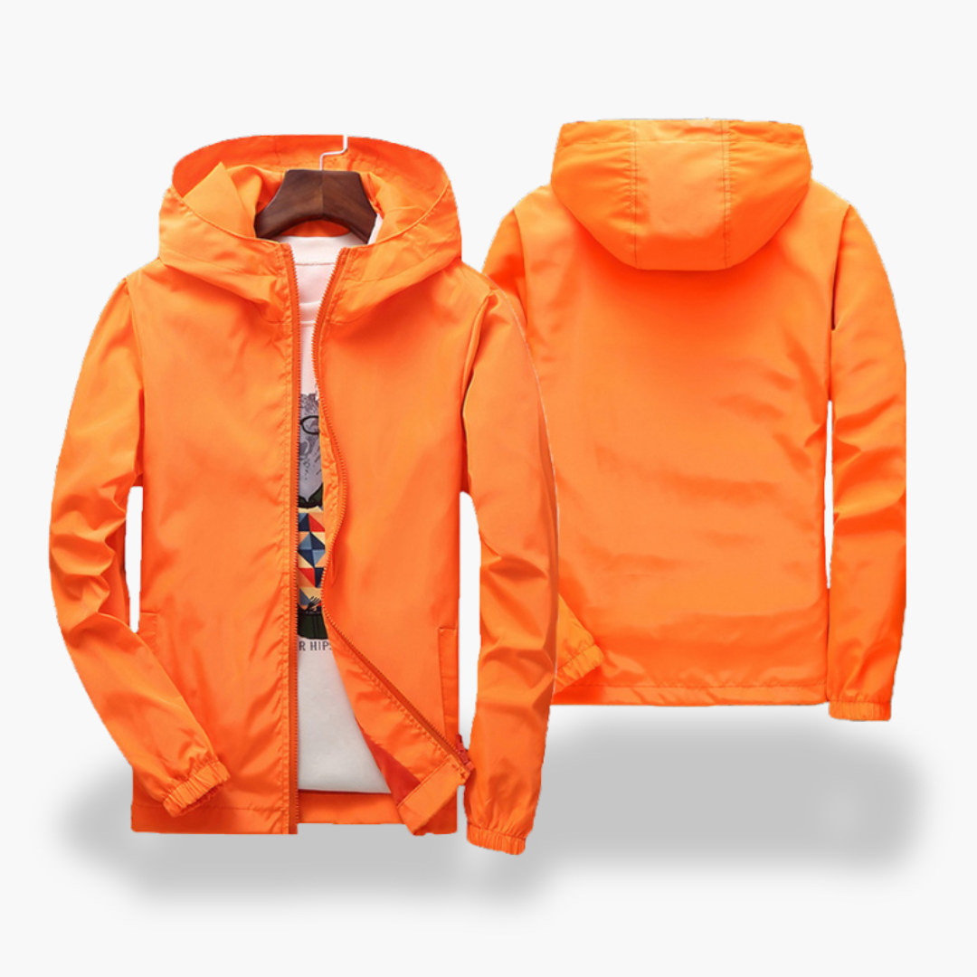 Men's Lightweight Waterproof Windbreaker Jacket with Hood | Altivaro