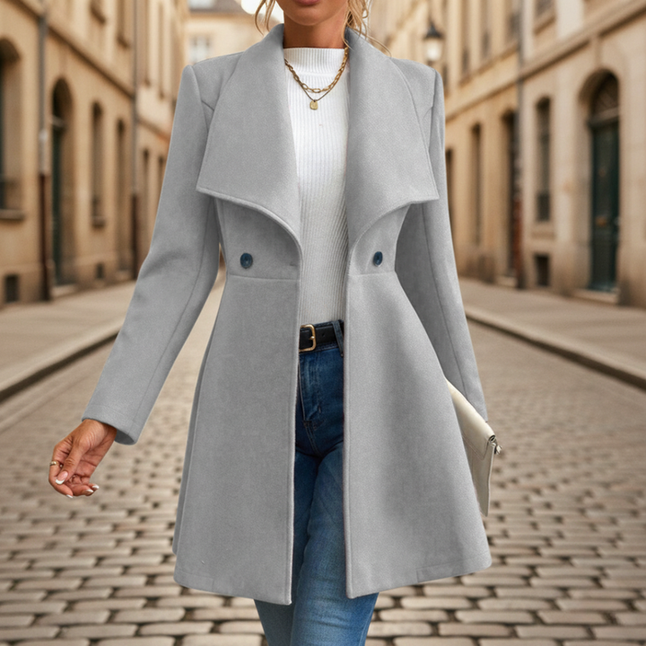 Cappotto Donna con Colletto Classico e Bottoni in Poliestere | Altivaro