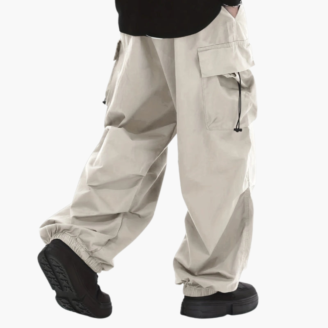 Wide Cargo Pants Men Streetwear Casual | Altivaro