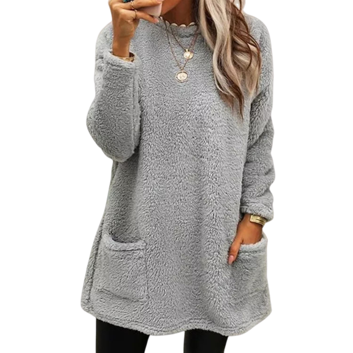 Maglione Donna Invernale Lungo Caldo Peluche Tasconi | Altivaro