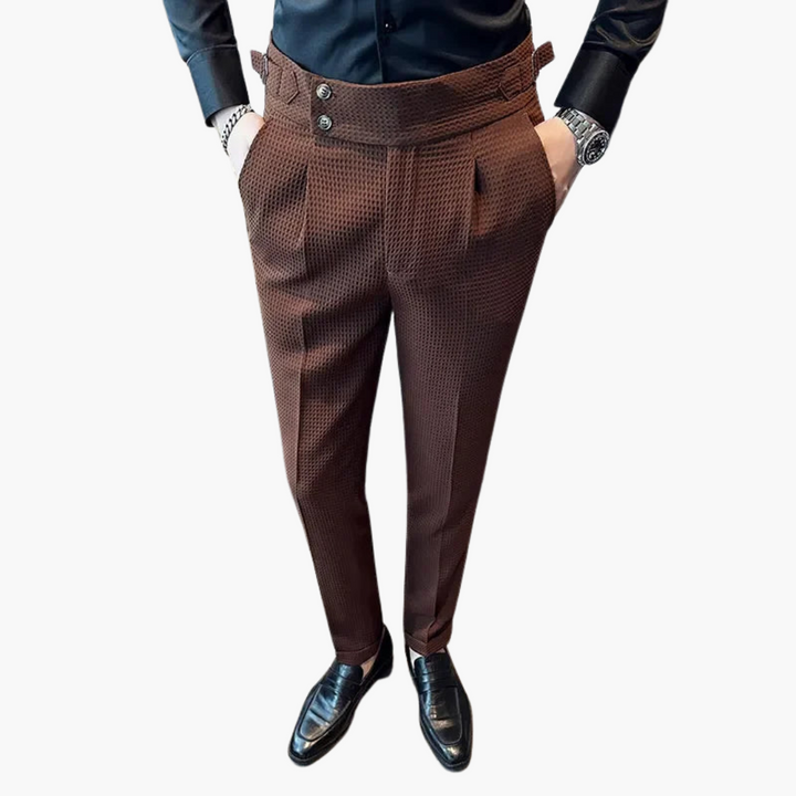 Uomo Pantaloni Eleganti Slim Tessuto Leggero | Altivaro