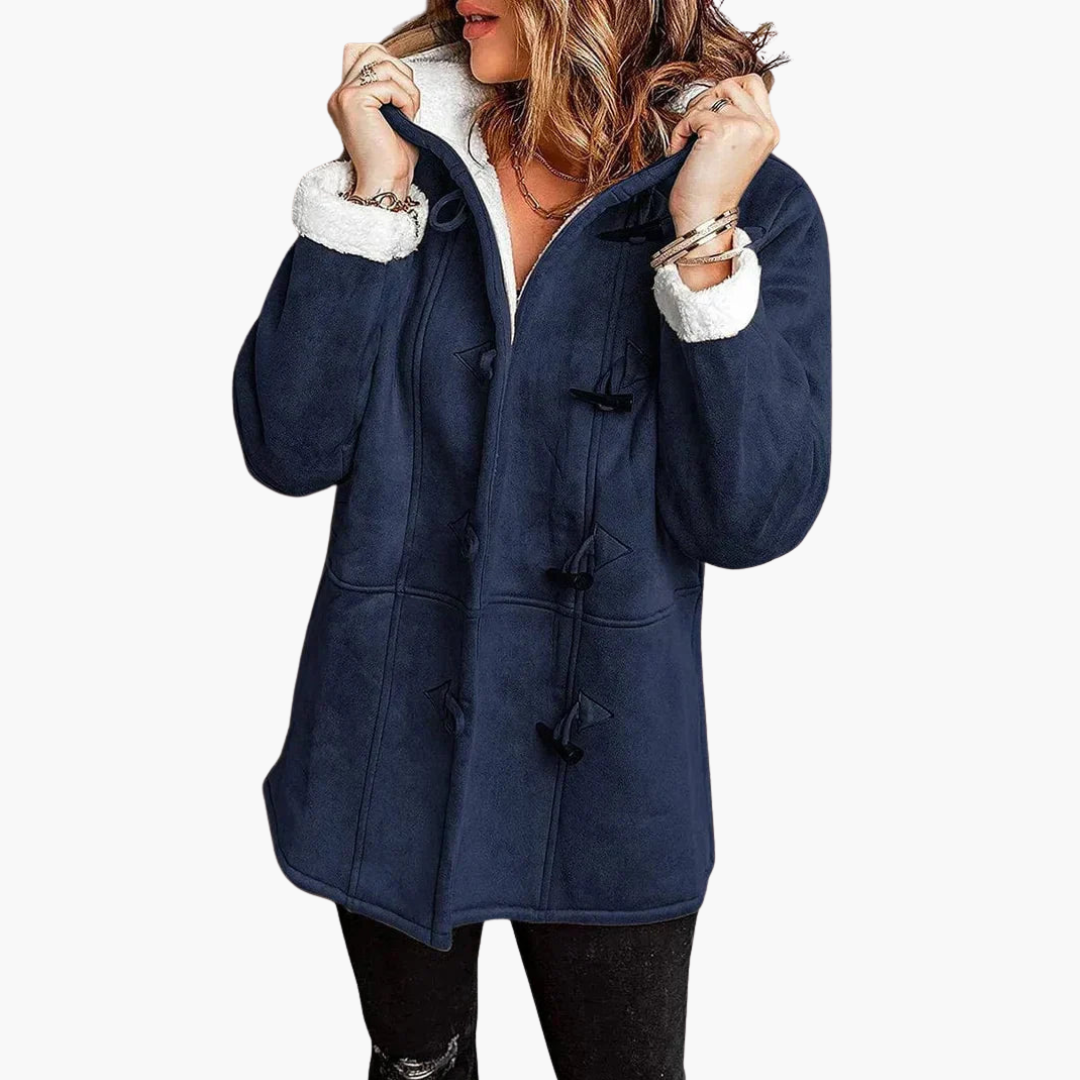 Women's Jacket in Synthetic Fur with Hood | Altivaro