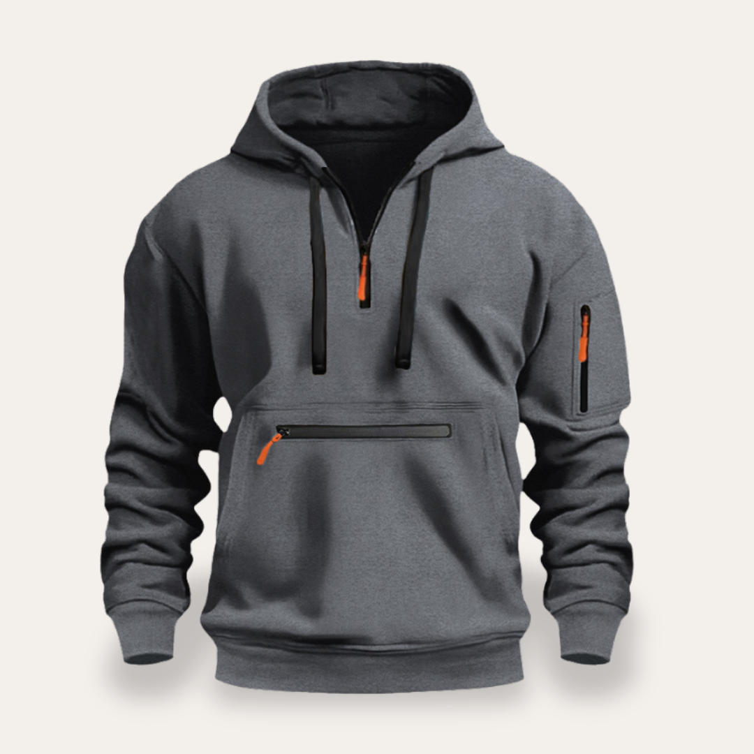 Men's Bomber Casual Jacket Pockets Ribbed Sporty | Altivaro