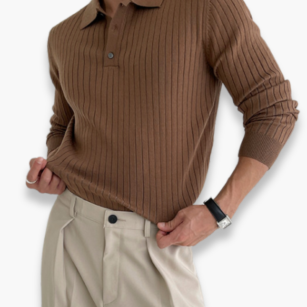 Altivaro | Maglione Polo Slim Fit Uomo | Elegante e Casual