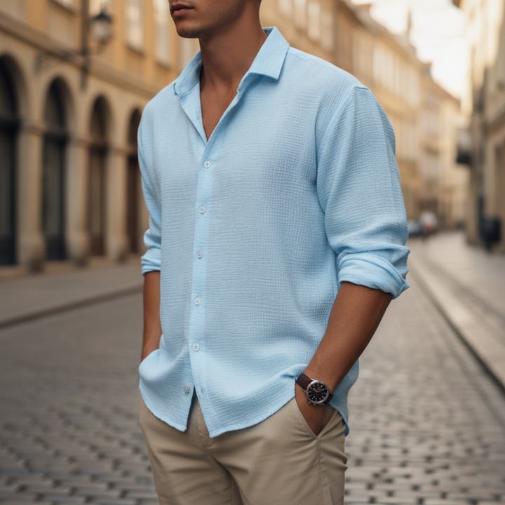 Camicia Uomo Lino Maniche Lunghe | Altivaro