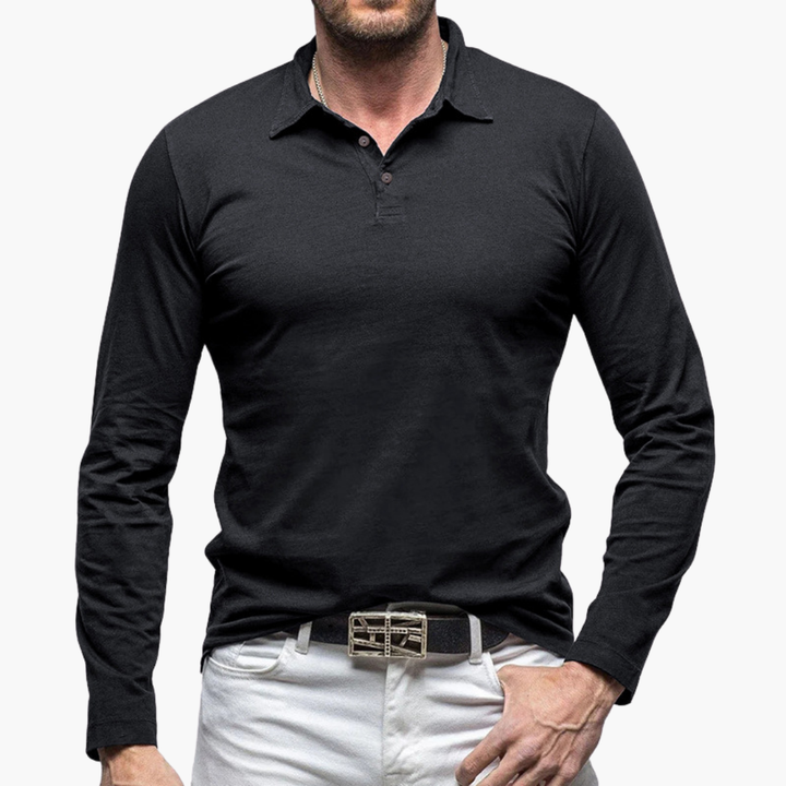 Polo Maniche Lunghe Slim Fit Uomo Altivaro | Altivaro-Altivaro