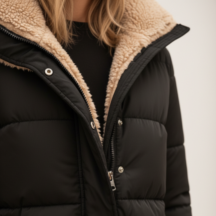 Cappotto invernale sintetico foderato da donna | Altivaro