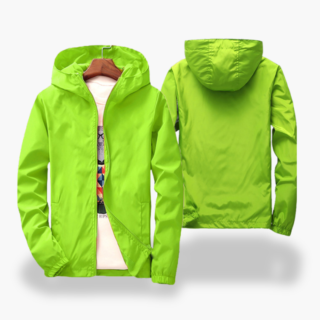 Men's Lightweight Waterproof Windbreaker Jacket with Hood | Altivaro