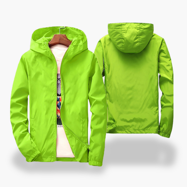 Men's Lightweight Waterproof Windbreaker Jacket with Hood | Altivaro