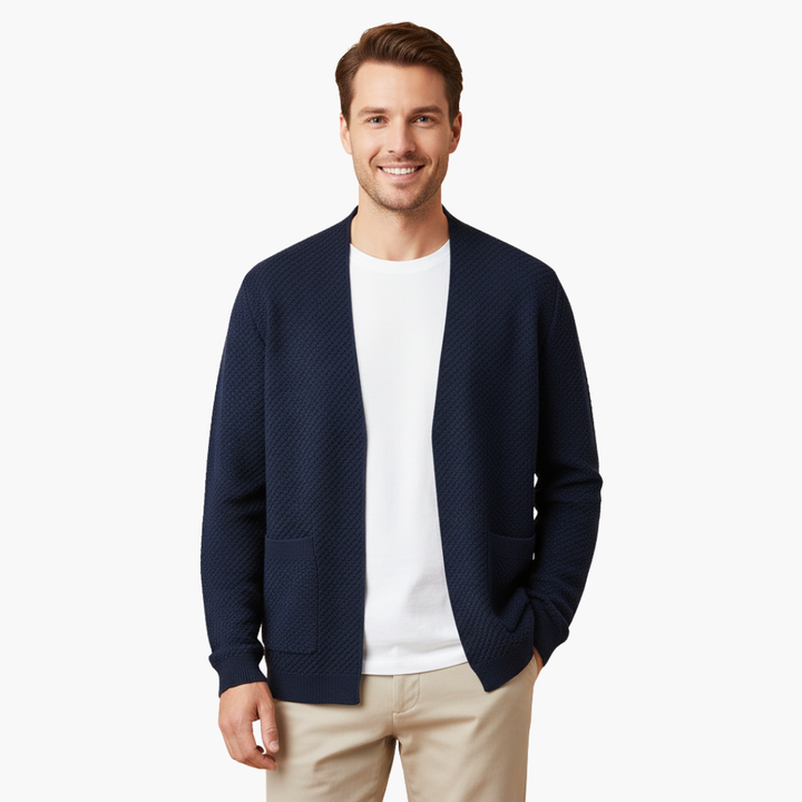 Men's Knit Cardigan with Pockets | Altivaro