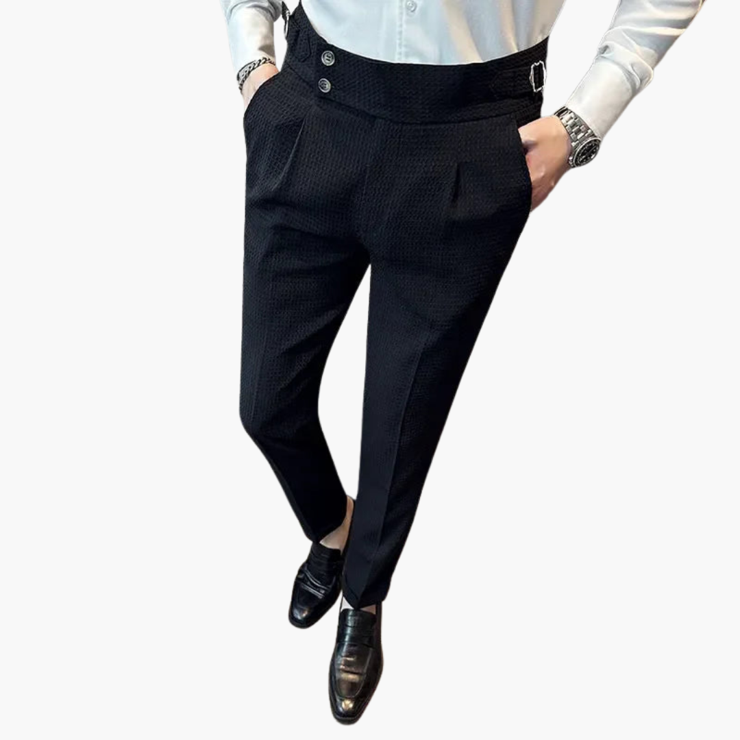 Uomo Pantaloni Eleganti Slim Tessuto Leggero | Altivaro