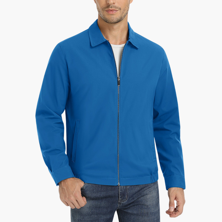 Lightweight Men's Jacket with Stand-up Collar and Zip | Altivaro