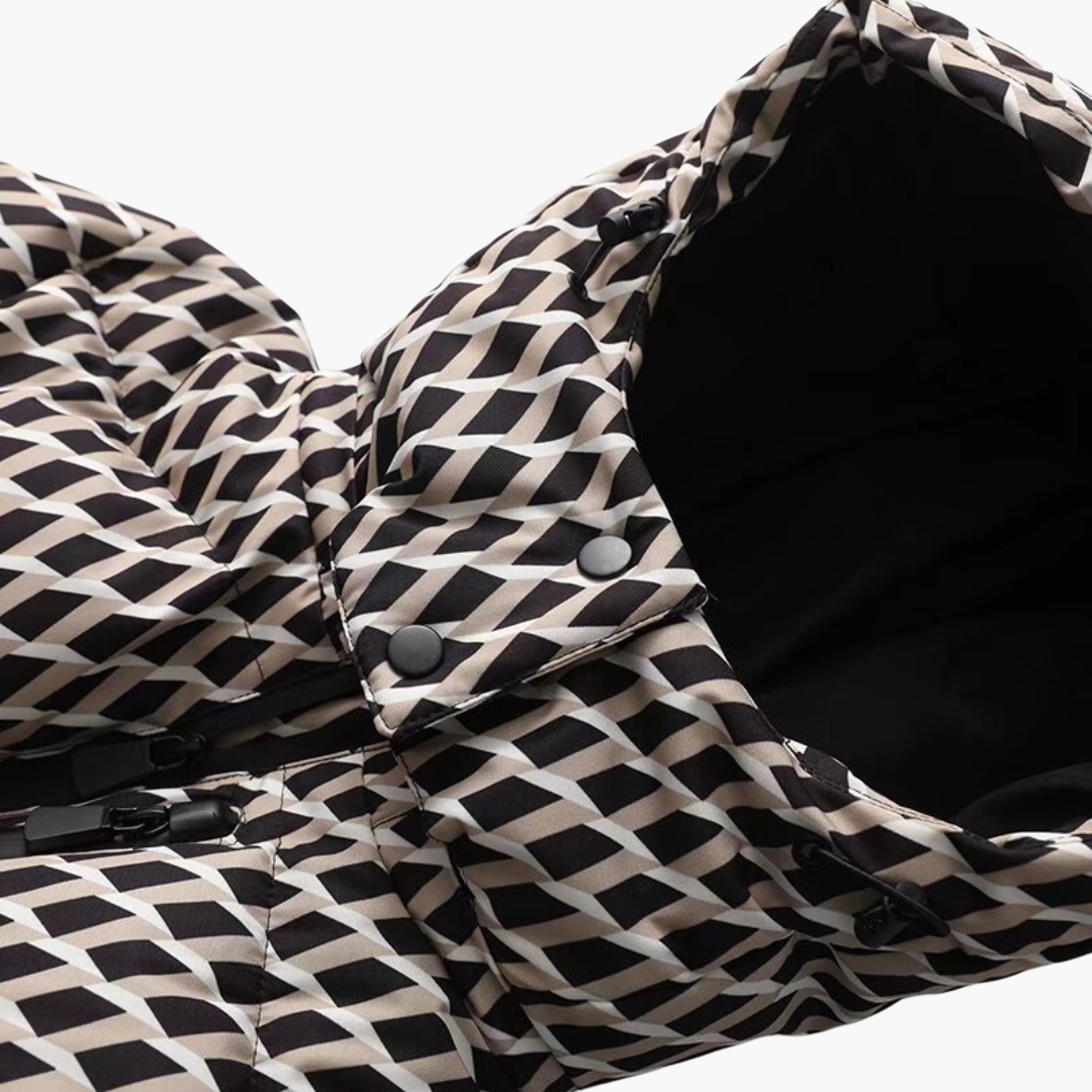 Piumino Donna Lucido con Cappuccio e Cintura | Altivaro