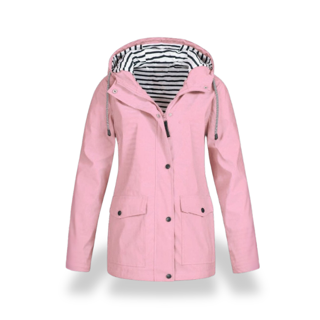 Giacca Impermeabile Donna con Cappuccio Antipioggia | Altivaro