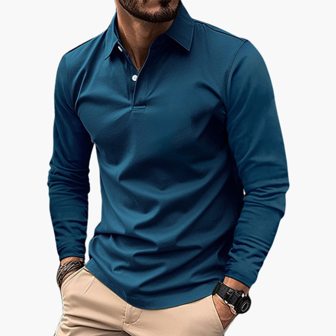 Polo Uomo Maniche Lunghe Cotone | Altivaro-Altivaro