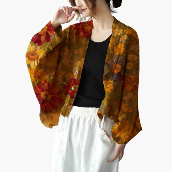 Giacca in Lino da Donna Leggera Stile Kimono | Altivaro-Altivaro