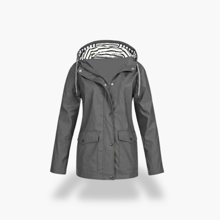 Giacca Impermeabile Donna con Cappuccio Foderato Poliestere | Altivaro