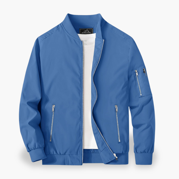 Men's bomber jacket with side zipper | Altivaro