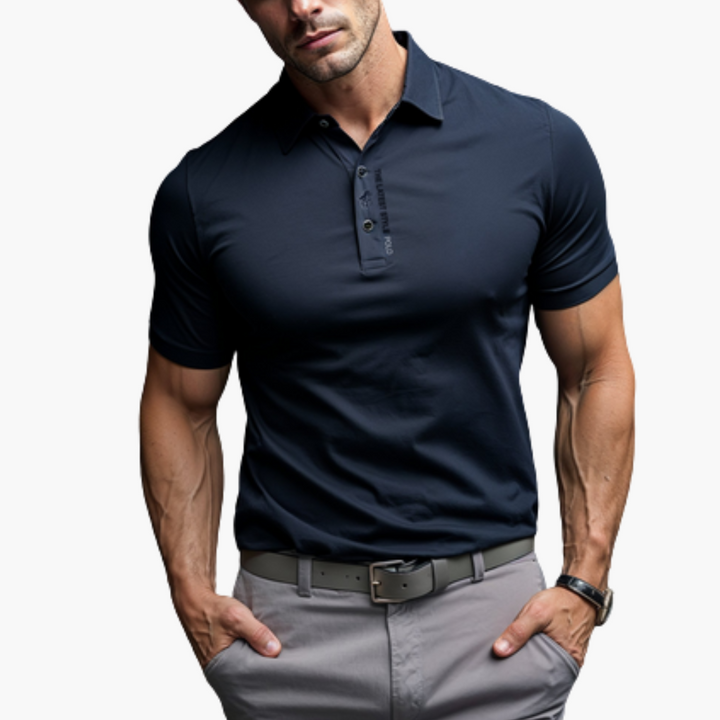 Polo Uomo Traspirante Slim Fit in Tessuto Tecnico | Altivaro
