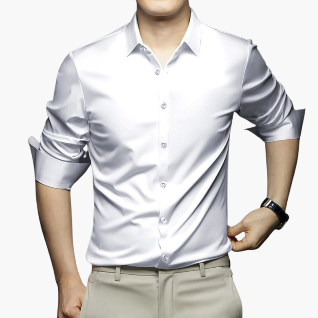 Camicia Elegante Uomo in Raso Slim Fit | Altivaro
