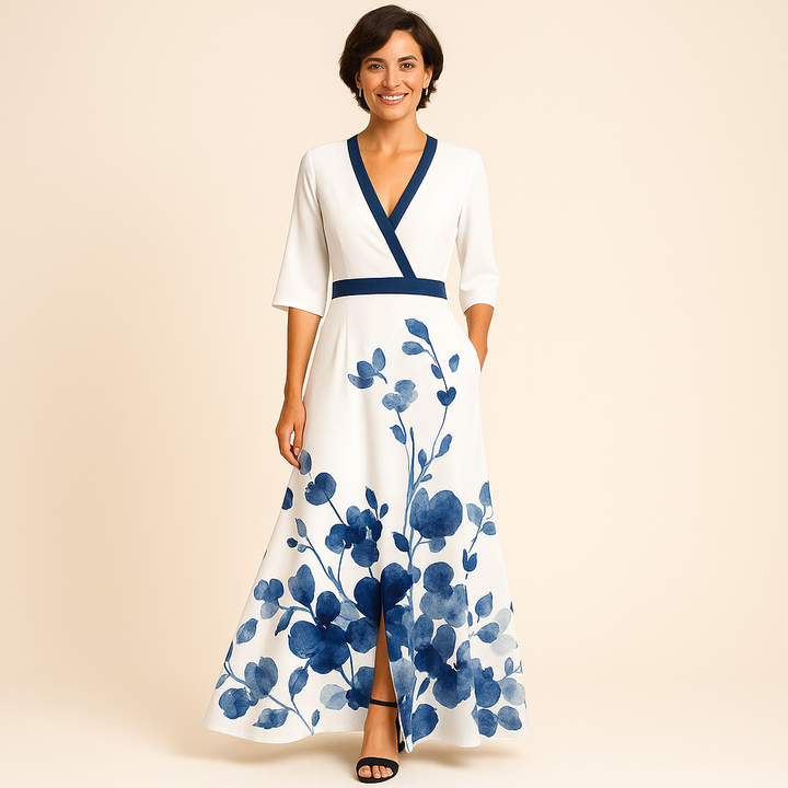 Abito Lungo Elegante da Donna con Stampa Floreale – Look Estivo Raffinato | Altivaro-Altivaro