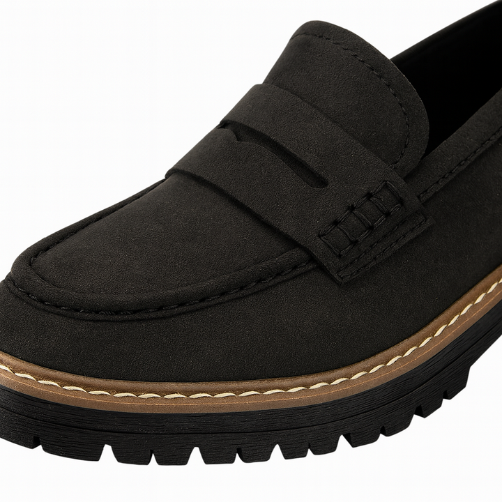 Pumps Donna Ortopediche Camoscio Tacco Chunky | Altivaro