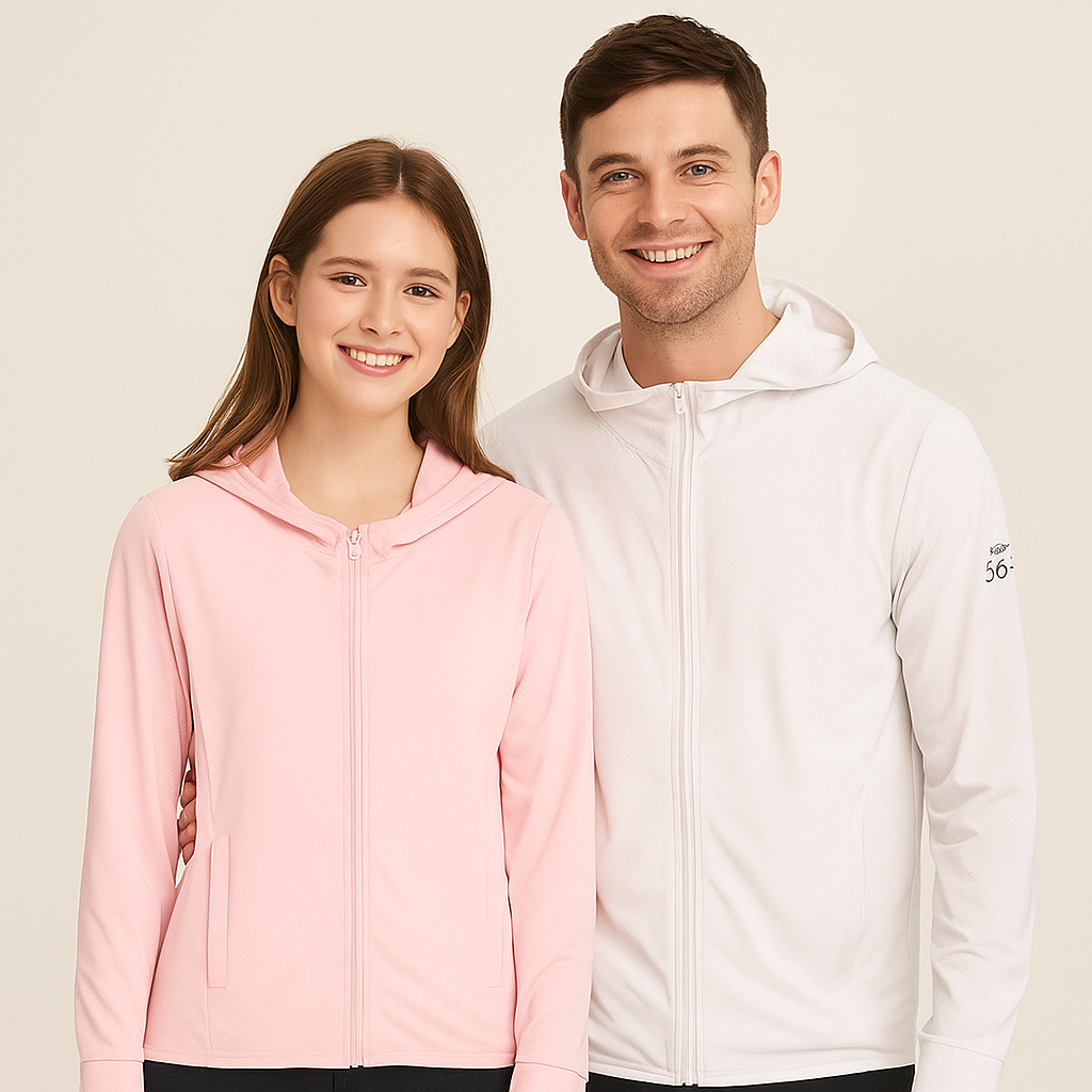 Hoodie for Men and Women in Lightweight Fabric with Zip | Altivaro