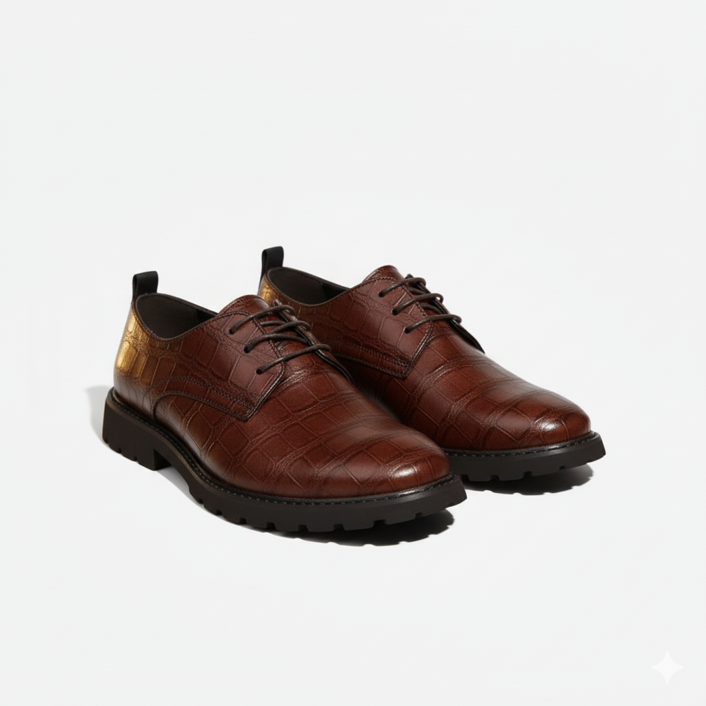 Men's Orthopedic Derby Shoes Lace-up Elegant with Support | Altivaro