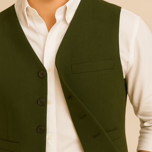 Gilet Uomo Slim Fit Effetto Scamosciato | Altivaro