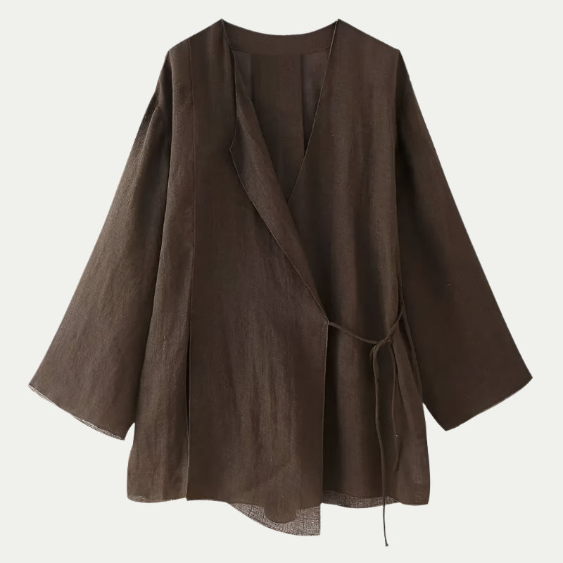 Completo Pigiama da Donna in Seta Satin con Pantaloni Larghi | Altivaro