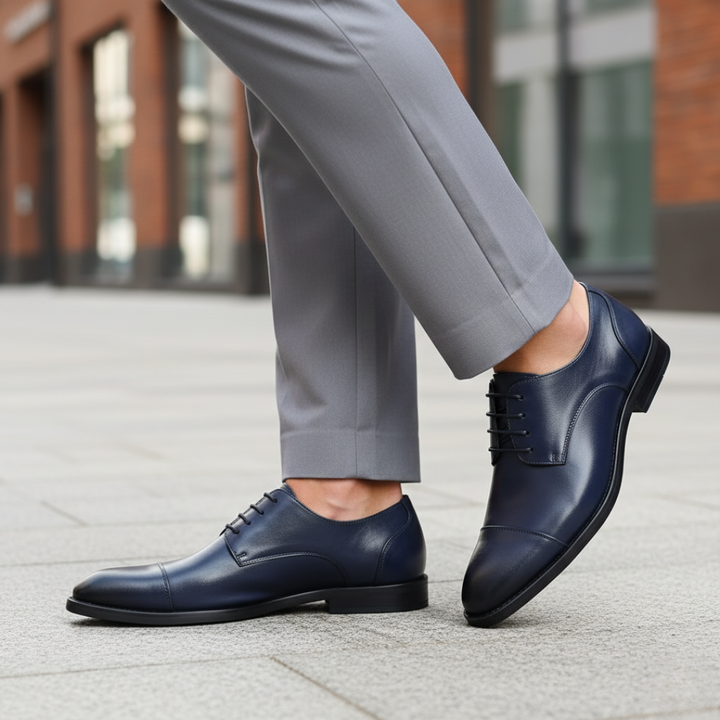 Elegante orthopädische Herrenschuhe aus Kunstleder | Altivaro