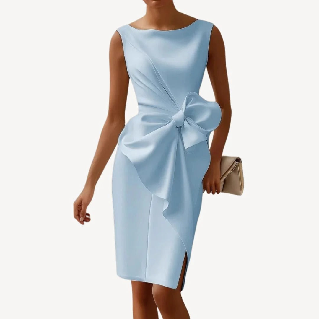 Abito Donna Elegante Midi con Fiocco | Altivaro