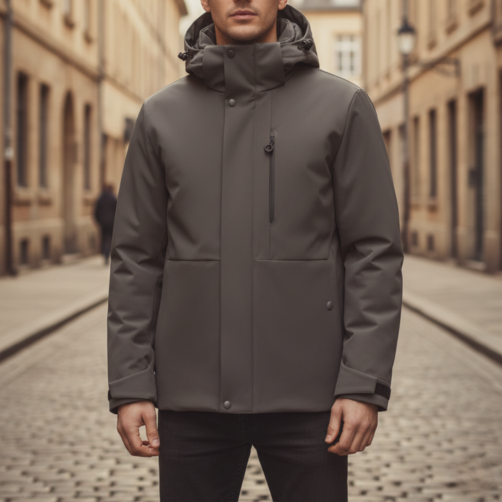 Herren Regenjacke mit Kapuze aus Polyester | Altivaro