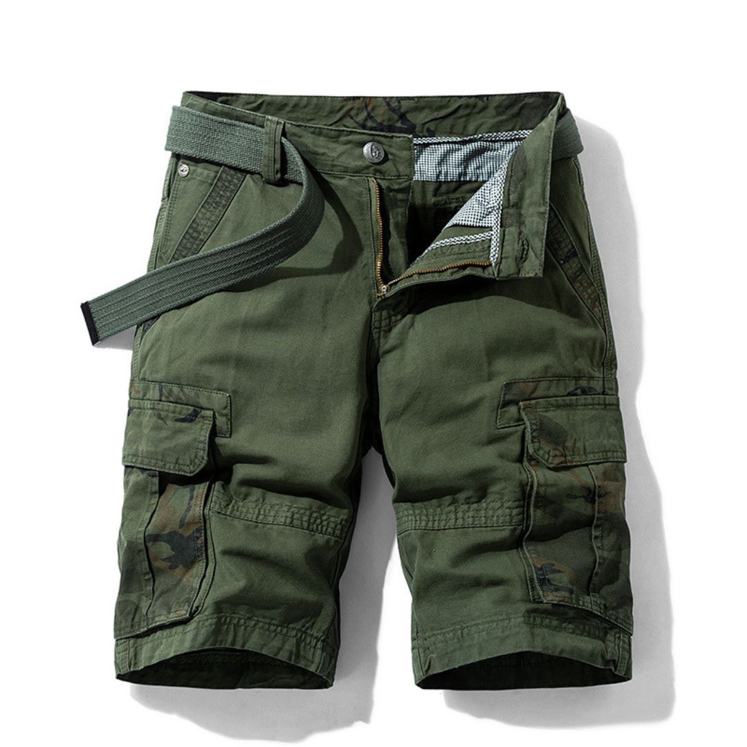Pantaloncini Cargo da Uomo con Cintura – Bermuda Estivi Comodi con Tasche Laterali | Altivaro-Altivaro