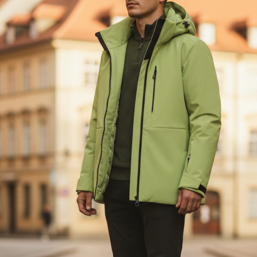 Herren Regenjacke mit Kapuze aus Polyester | Altivaro