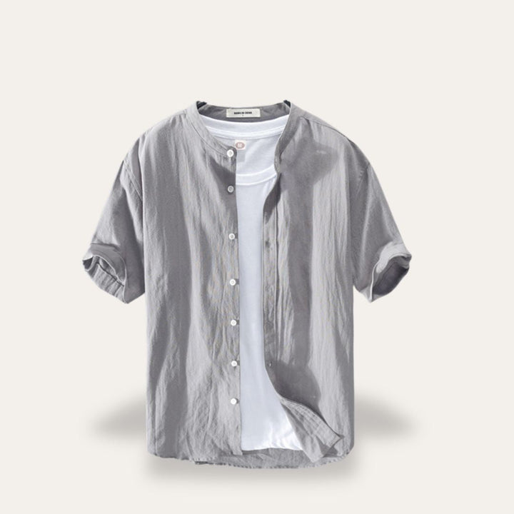 Camicia Lino Uomo Manica Corta | Altivaro-Altivaro
