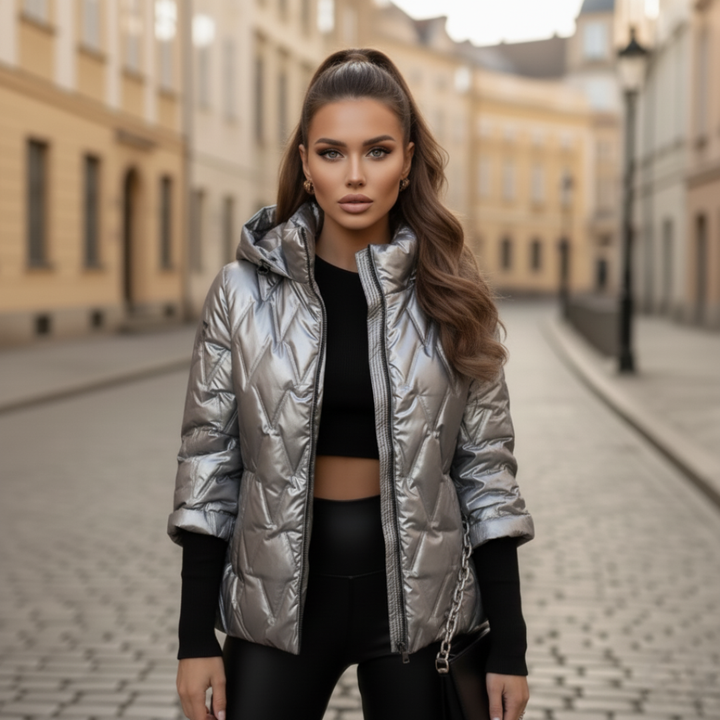 Damen Steppjacke aus Polyester mit Kapuze | Altivaro