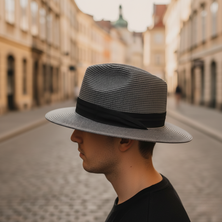 Cappello da Uomo in Paglia con Nastro | Altivaro