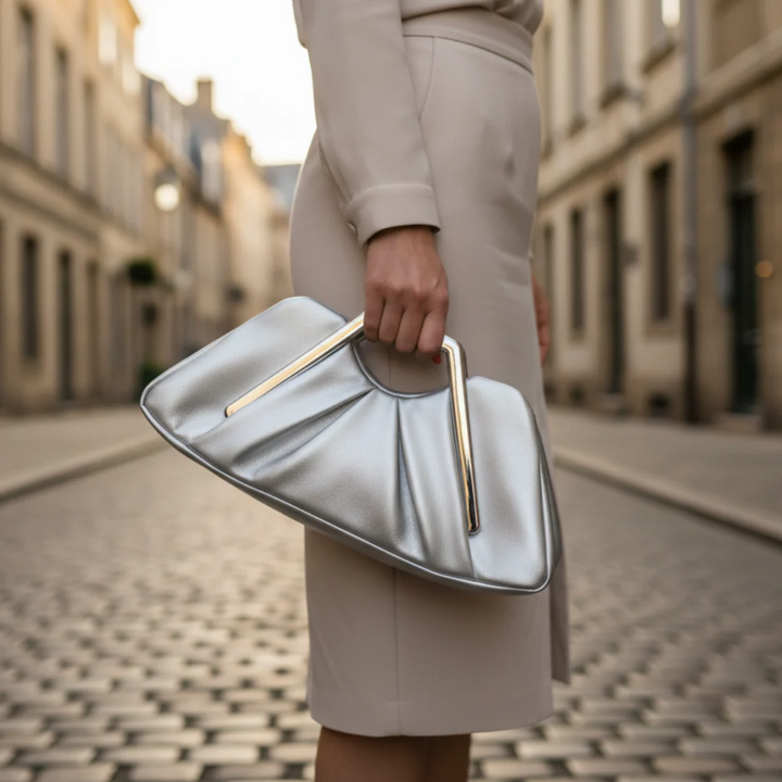 Borsa Donna con Manico Oro in Ecopelle | Altivaro