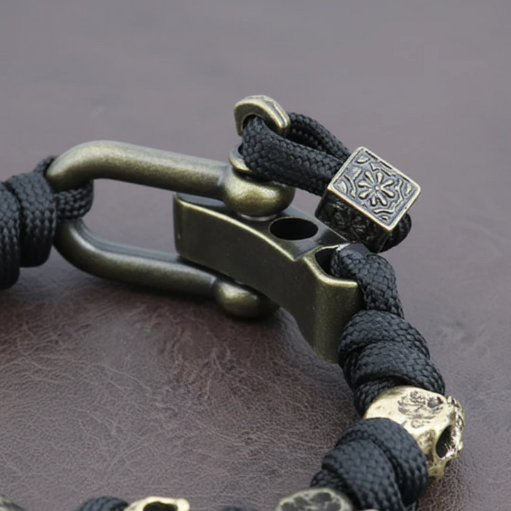 Braccialetto Uomo con Teschi in Paracord | Altivaro