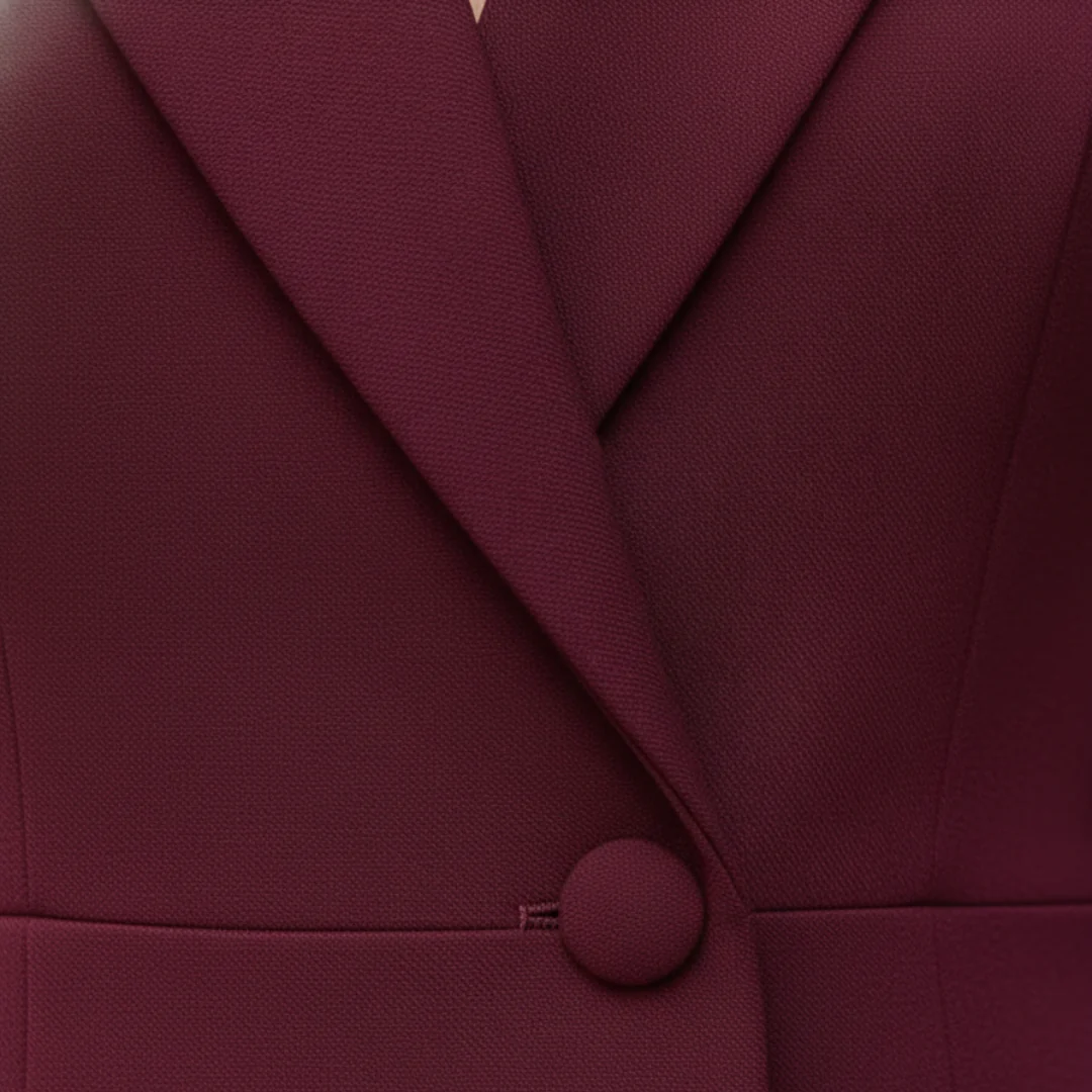 Langes Damenkleid mit Knöpfen | Altivaro