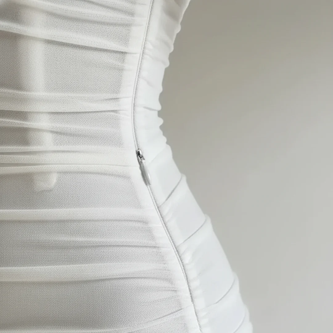 Off-Shoulder-Kleid für Damen mit Volants | Altivaro