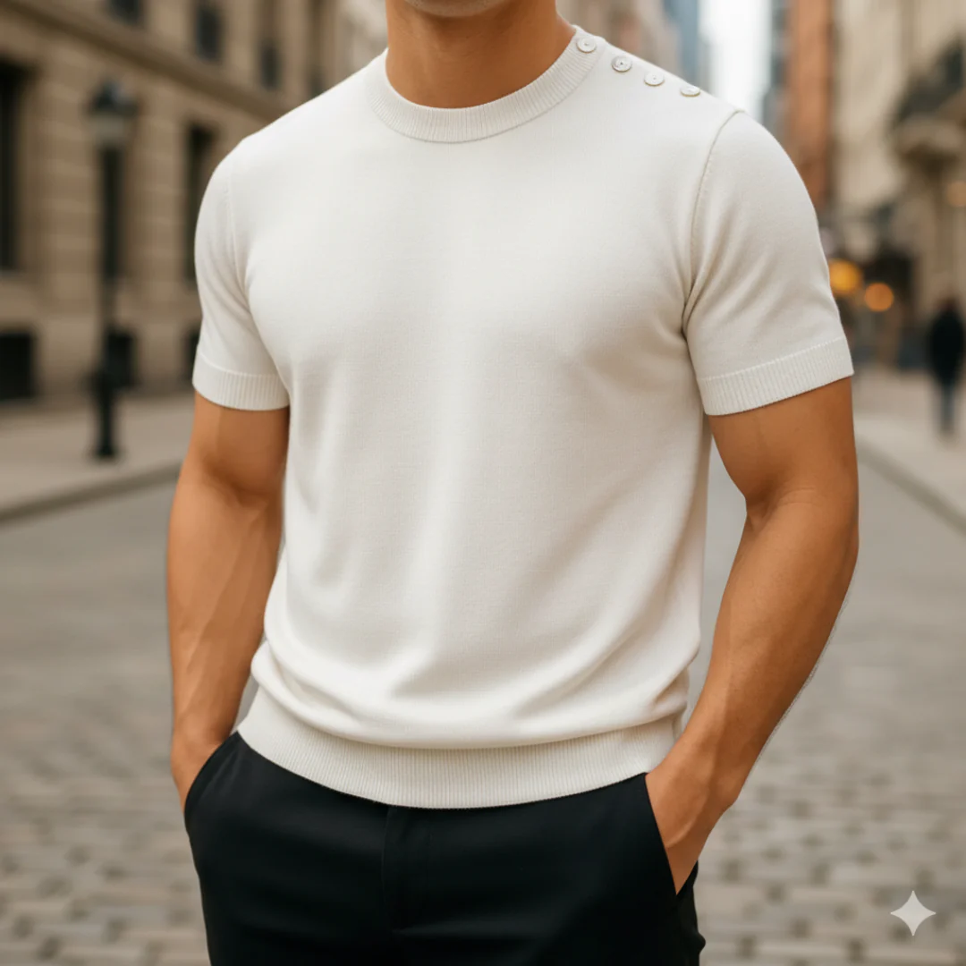 Maglione Uomo Manica Corta in Cashmere | Altivaro